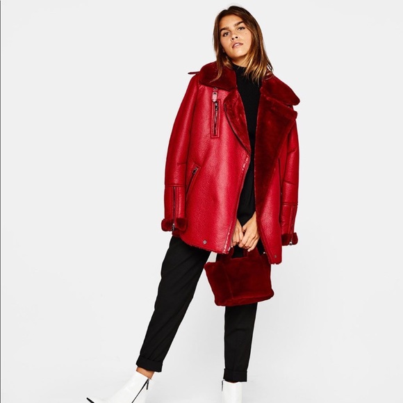 red aviator jacket